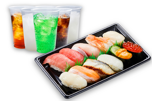 かっぱ寿司 極み11種1人前ドリンクセット(11貫)