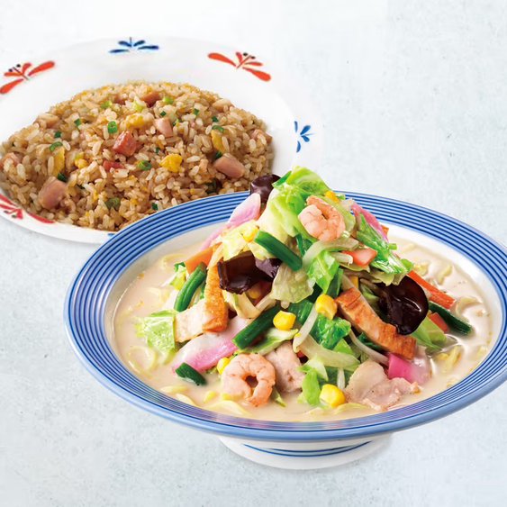 リンガーハット 野菜たっぷりちゃんぽんチャーハンセット