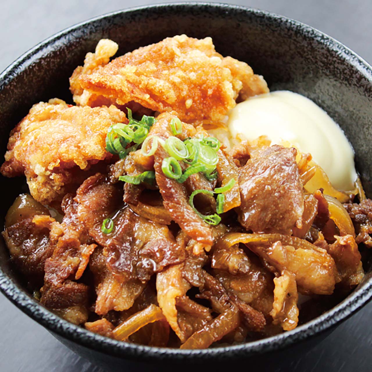 デリズ しょうが焼き丼 300(唐揚2)≪1188≫