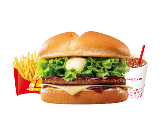 ロッテリア 【セット】チーズてりやきバーガー\tCheese Teriyaki Burger Set