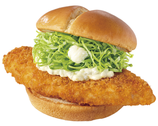 ファーストキッチン はみでるフィッシュサンド