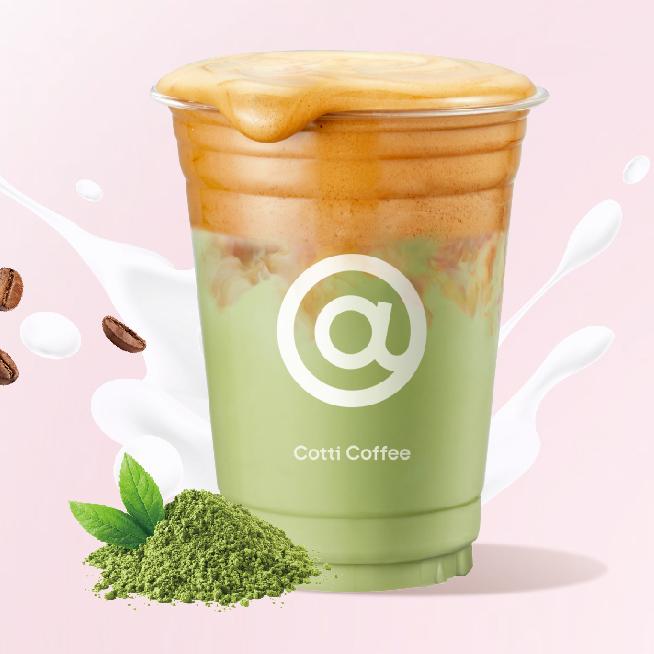 cotti coffee 抹茶ムースラテ