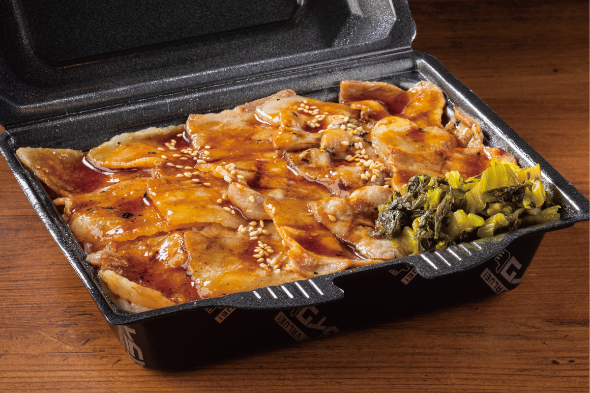 焼肉ライク 網焼き豚カルビ焼肉弁当 肉増
