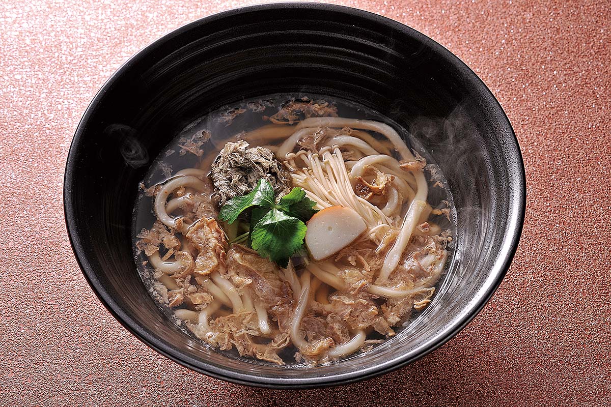 つるとんたん 浪花風 脂かすのおうどん