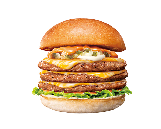 ゼッテリア ZETTERIA 【単品】トリプル絶品チーズバーガー Triple ZEPPIN(Supreme) Cheeseburger