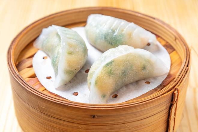 香港飲茶 103. ぷりぷり海老と香りにらの蒸し餃子