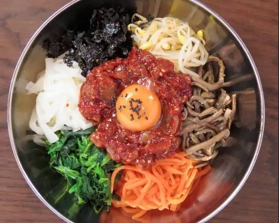 韓国料理 ホンデポチャ (NEW)チャンジャ_ビビンパ(おかず3品付き。)