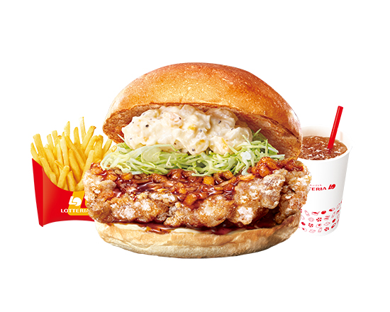 ロッテリア 【セット】チキン南蛮タルタルバーガー Chicken Nanban Tartar Burger Set