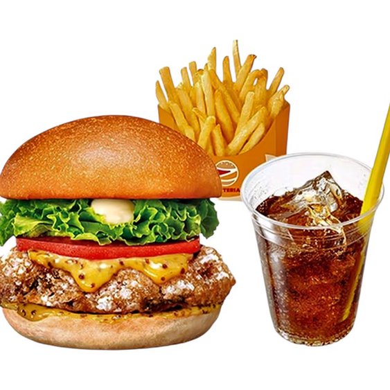 ゼッテリア ZETTERIA 【セット】ハニーマスタードチキンバーガー Honey Mustard Chicken Burger Set