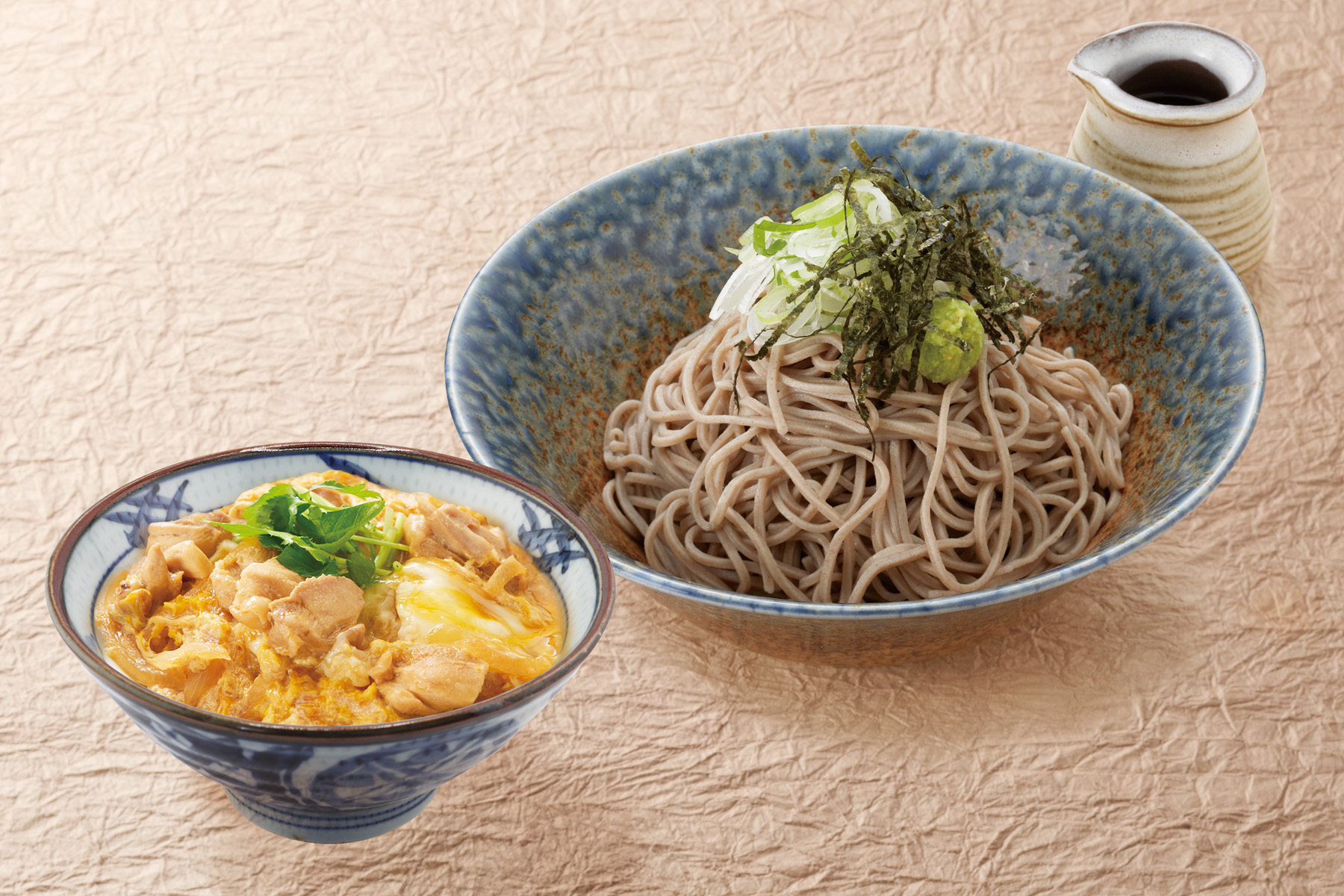 そば太鼓亭 ミニ親子丼ぶっかけそばセット(並)