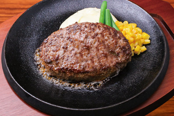 鉄板王国 ビーフ100%ハンバーグ Beef Hamburg Steak