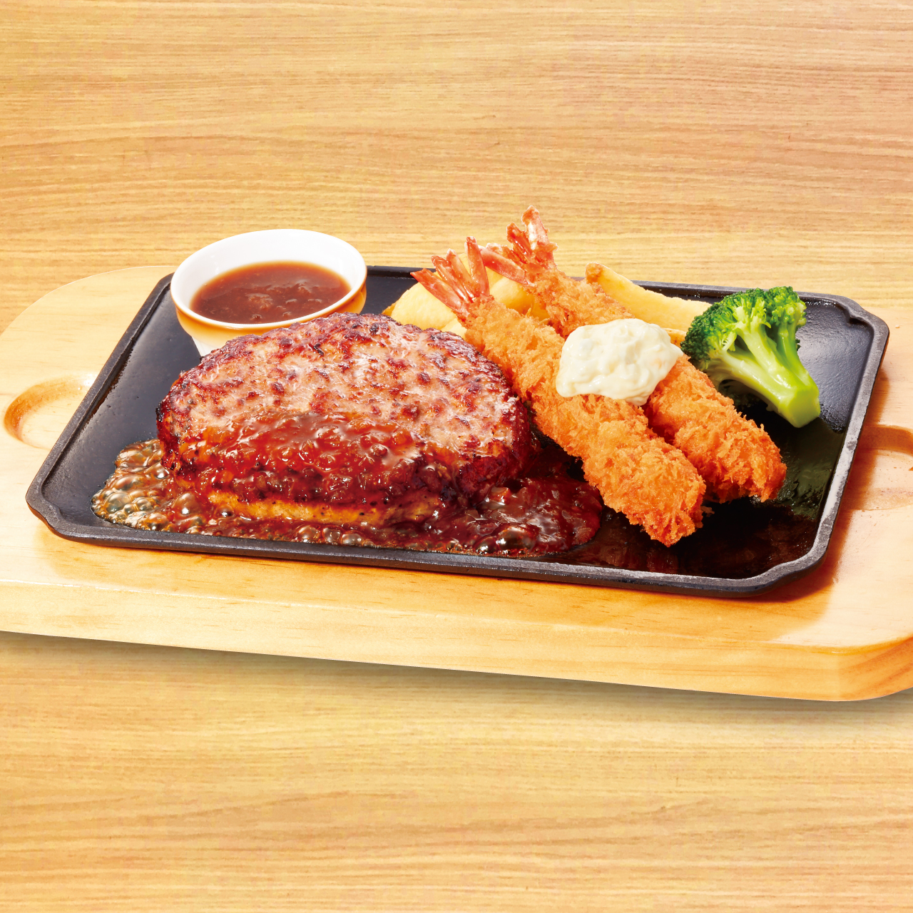 ビッグボーイ 【927】単品手ごねハンバーグ＆エビフライ