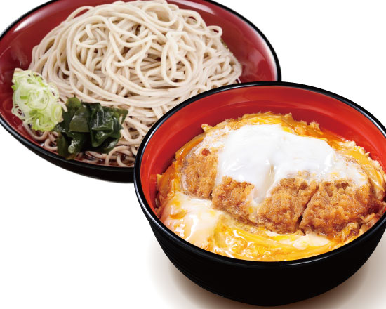富士そば カツ丼+冷たいそば