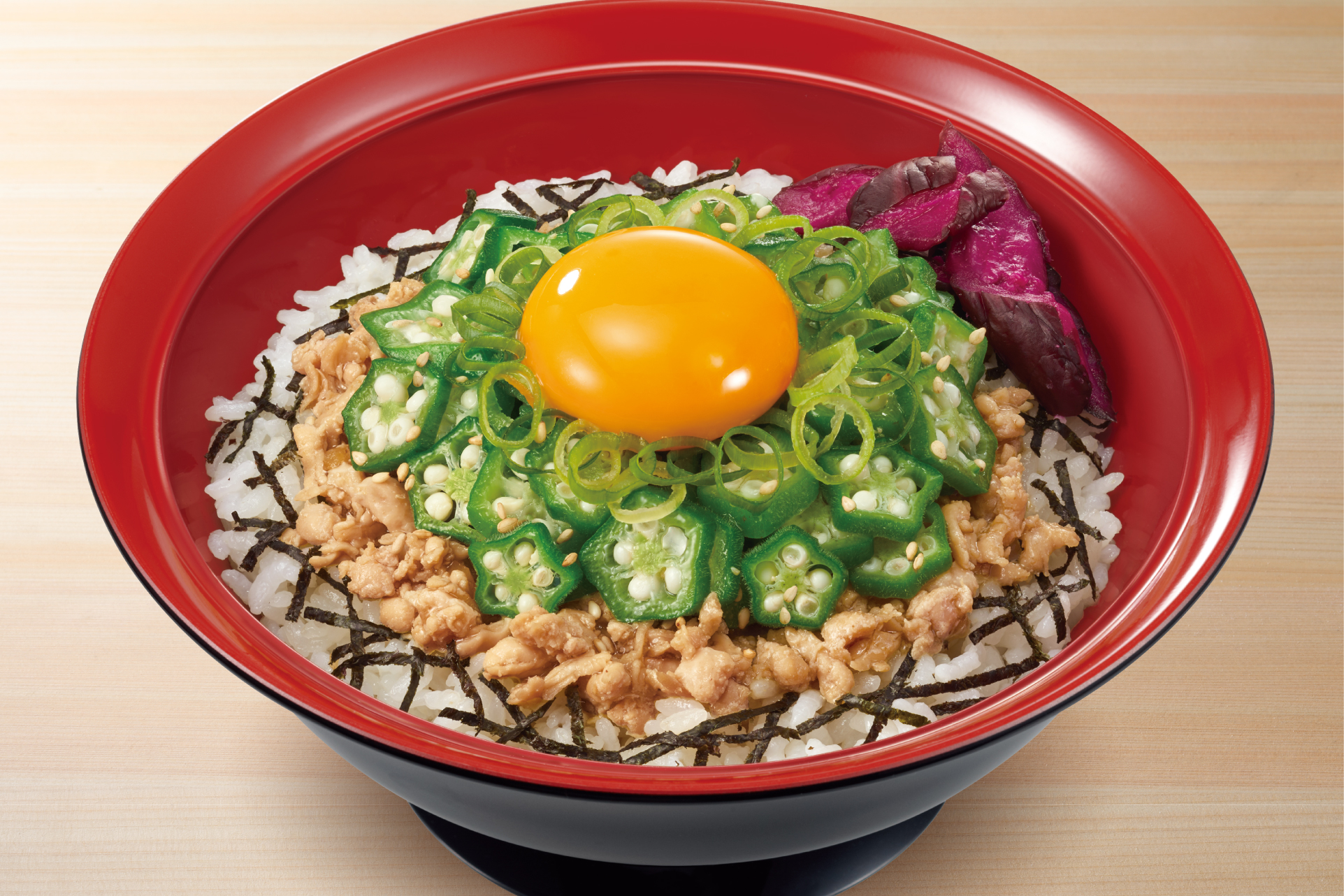 すき家 オクラ旨だしとりそぼろ丼