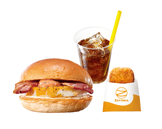 ゼッテリア ZETTERIA 【モーニングセット】ベーコンエッグサンド Bacon Egg Sandwich Set