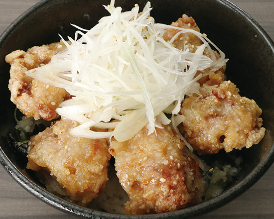 からあげの鉄人 F-1113】ねぎ塩からあげ丼Salt Flavored Fried Chicken Rice Bowl with Minced Green Onions