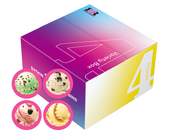 サーティワンアイスクリーム バラエティボックス レギュラー4個 Aセット