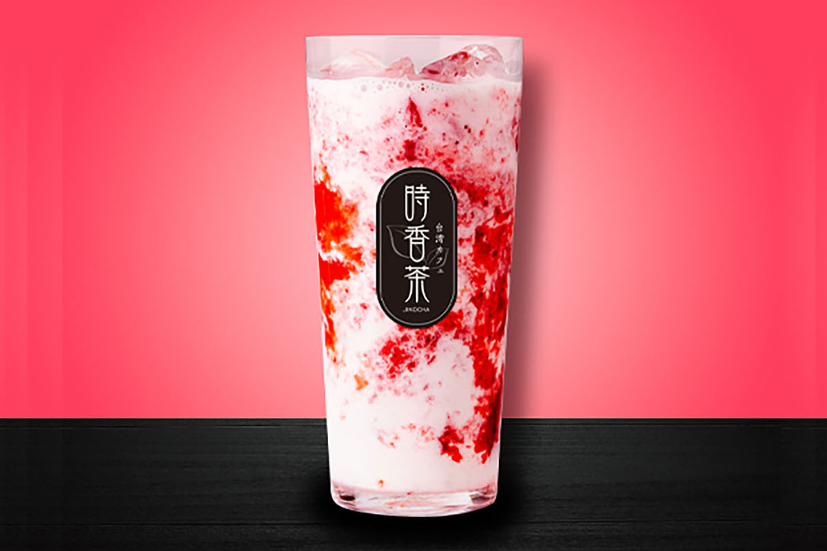 台湾カフェ 時香茶 いちごミルク