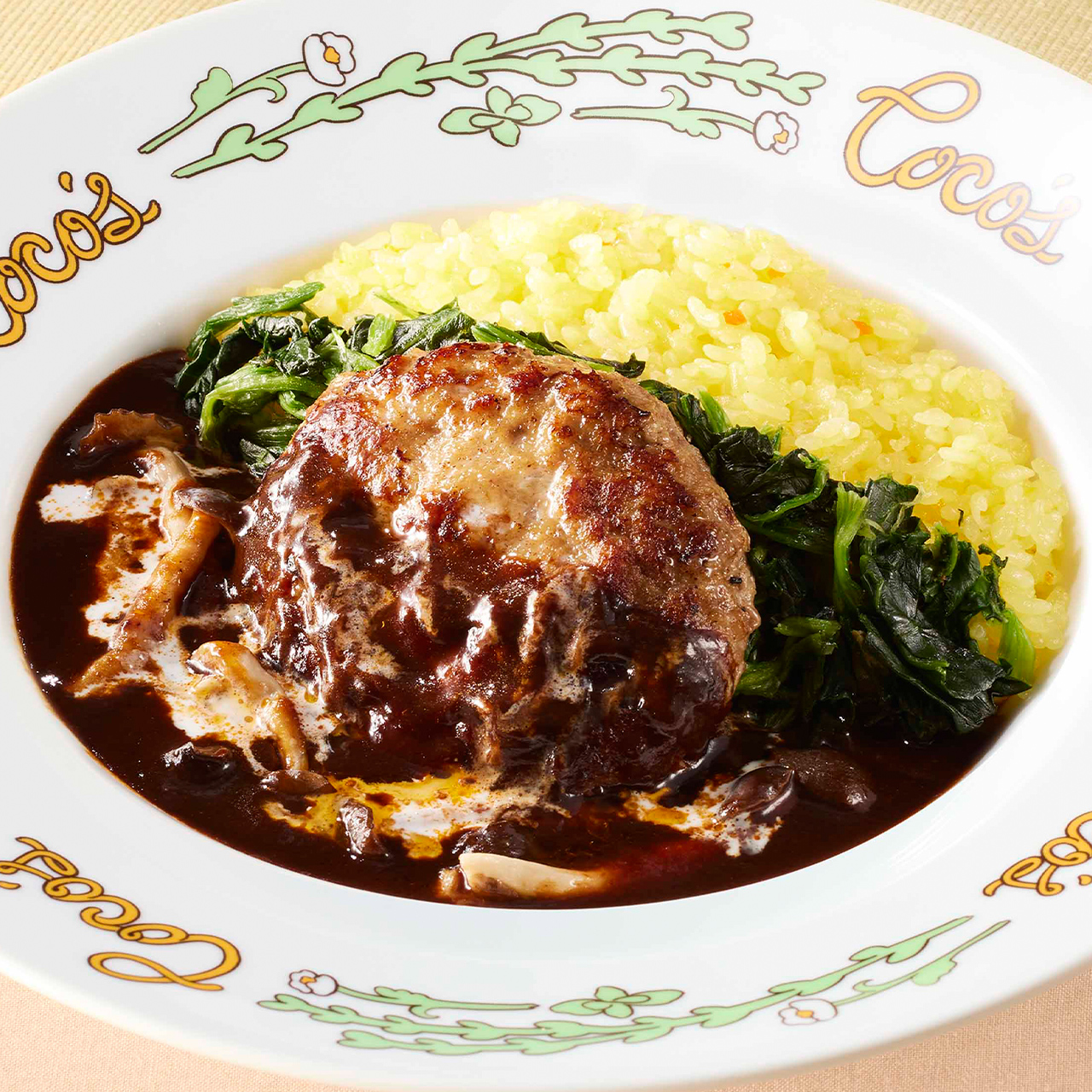 ココス 【161】ココスのきのこハンバーグプレート