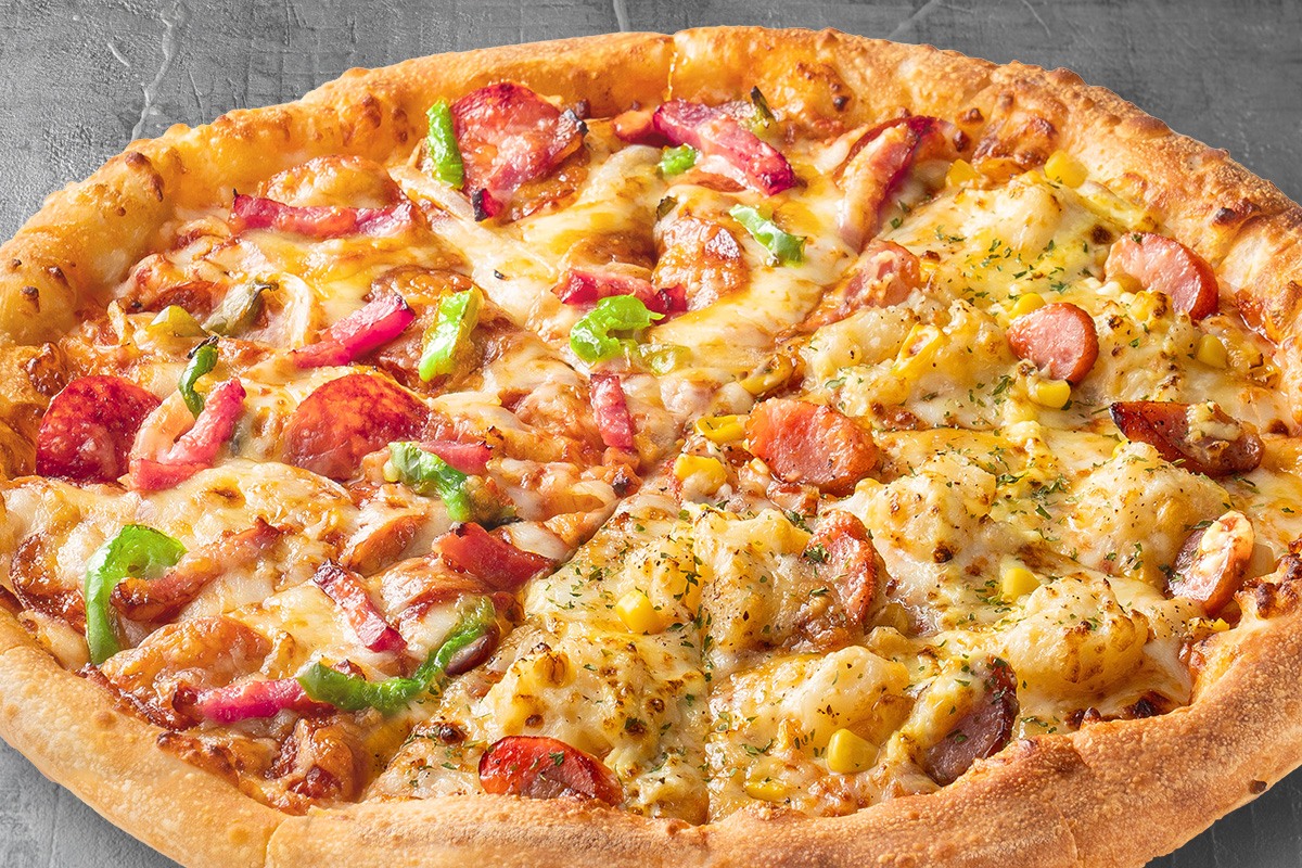 ピザハット デラックス/ほっくりポテマヨソーセージ (ハーフ＆ハーフMサイズ)