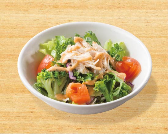 ガスト 蒸し鶏と彩り野菜のサラダ(S)
