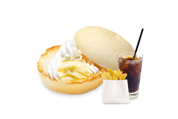 the 3rd burger カスタードサンドセット/高加水バンズ