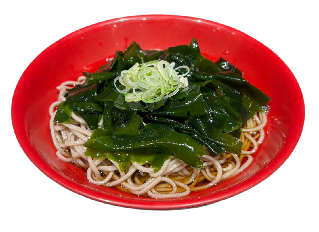 富士そば (冷)わかめそば 又は うどん (Cold) Seaweed Soba/Udon