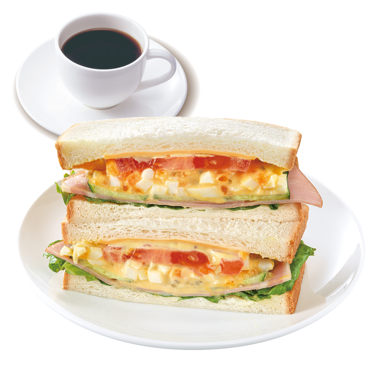 上島珈琲店 ミックスサンドセット(レギュラーサイズドリンク付き)