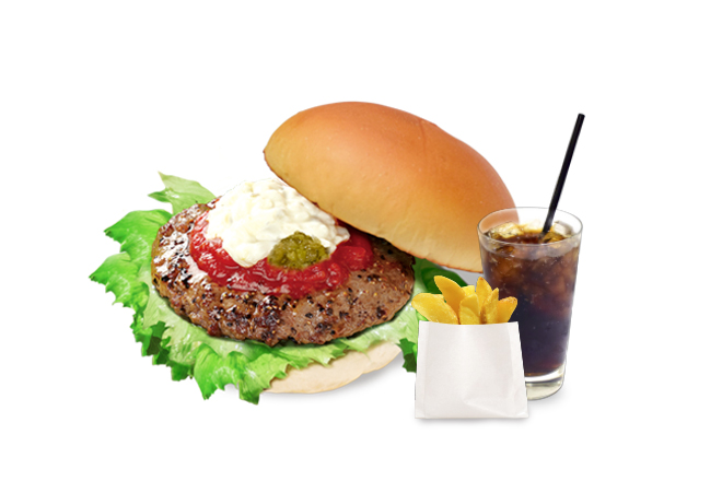 the 3rd burger ハンバーガーセット/全粒粉バンズ