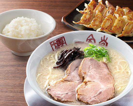 一風堂 博多とんこつラーメン+ごはん+餃子 セット