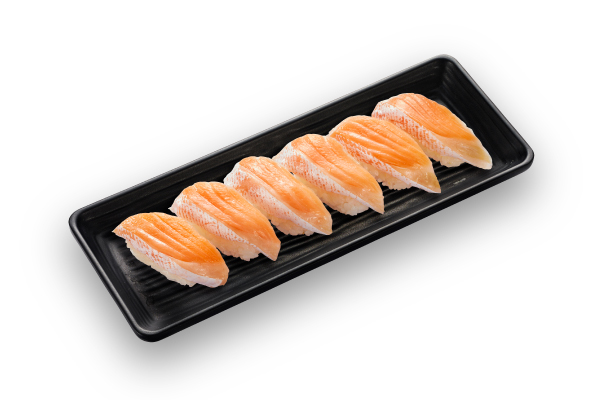 かっぱ寿司 ちょい足し寿司 とろサーモン(6貫)