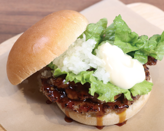 ハンバーグTERU F-1166】ダブルテリヤキバーガーDouble Teriyaki burger