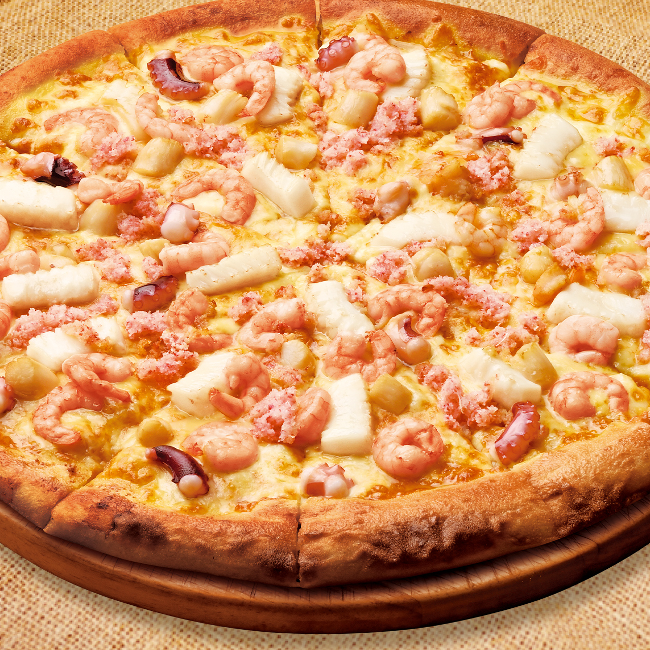 ピザ・サントロペ 浜焼きカニシーフード(エビ2倍)