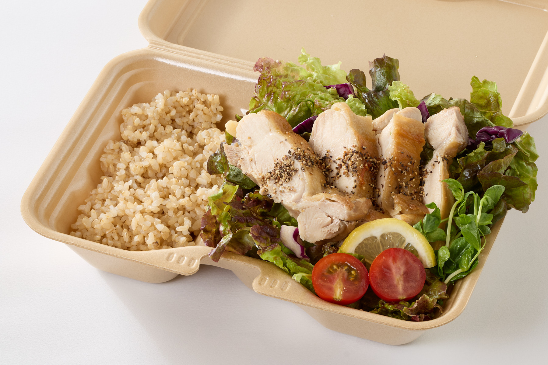 鶏あえずタンパク 【お試し】グリルチキンと玄米セット Trial Grill chicken and brown rice set