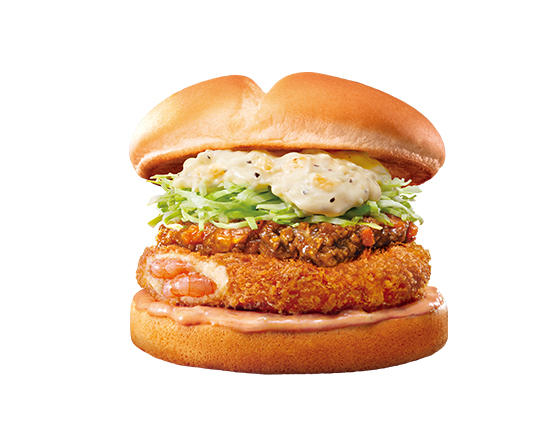 ロッテリア 【単品】エビカレーバーガー Shrimp Cutlet Curry Burger