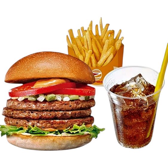 ゼッテリア ZETTERIA 【セット】トリプル絶品ビーフバーガー Triple ZEPPIN(Supreme) Beefburger Set