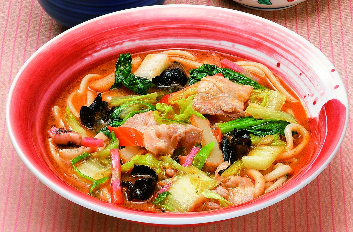 味の民芸 ピリ辛ちゃんぽんうどん