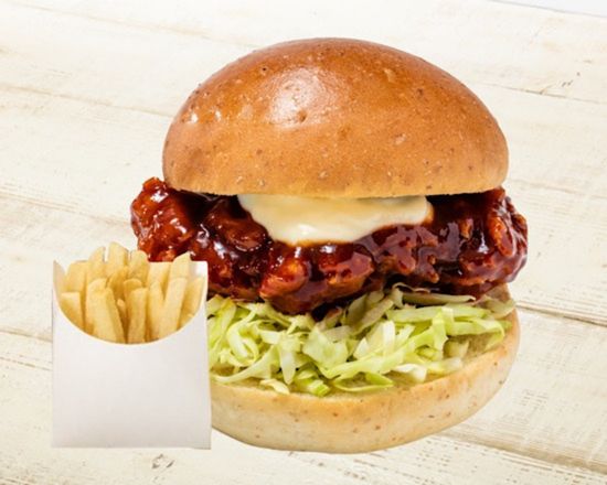 チョアチキン 【NEW】激辛チキンバーガーセット(ポテトSサイズ付き)