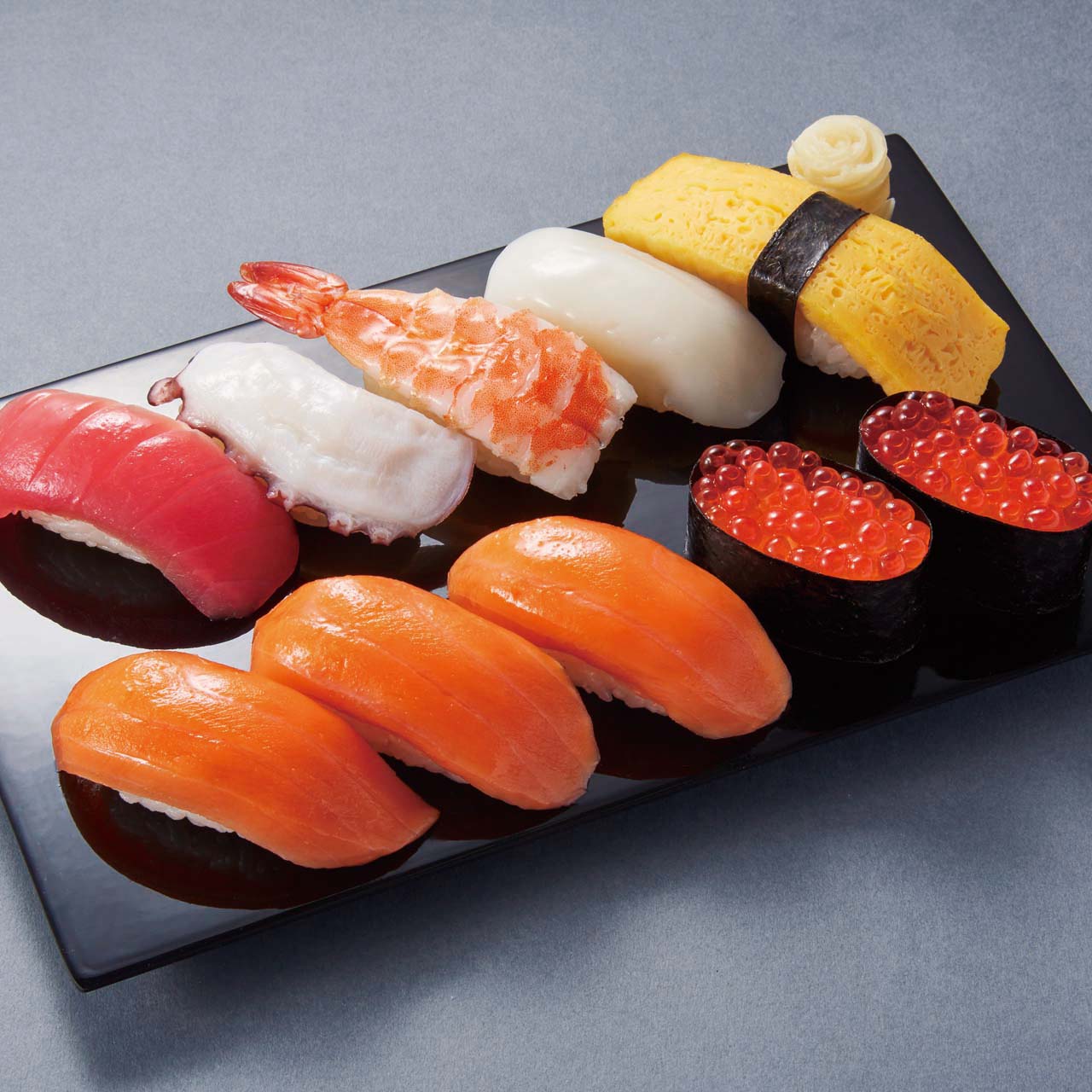 小僧寿し サーモン＆いくら盛10貫