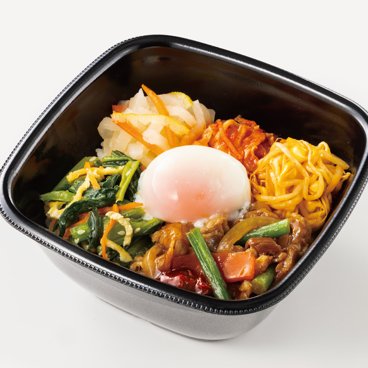 ほっともっと 温玉付き焼肉ビビンバ