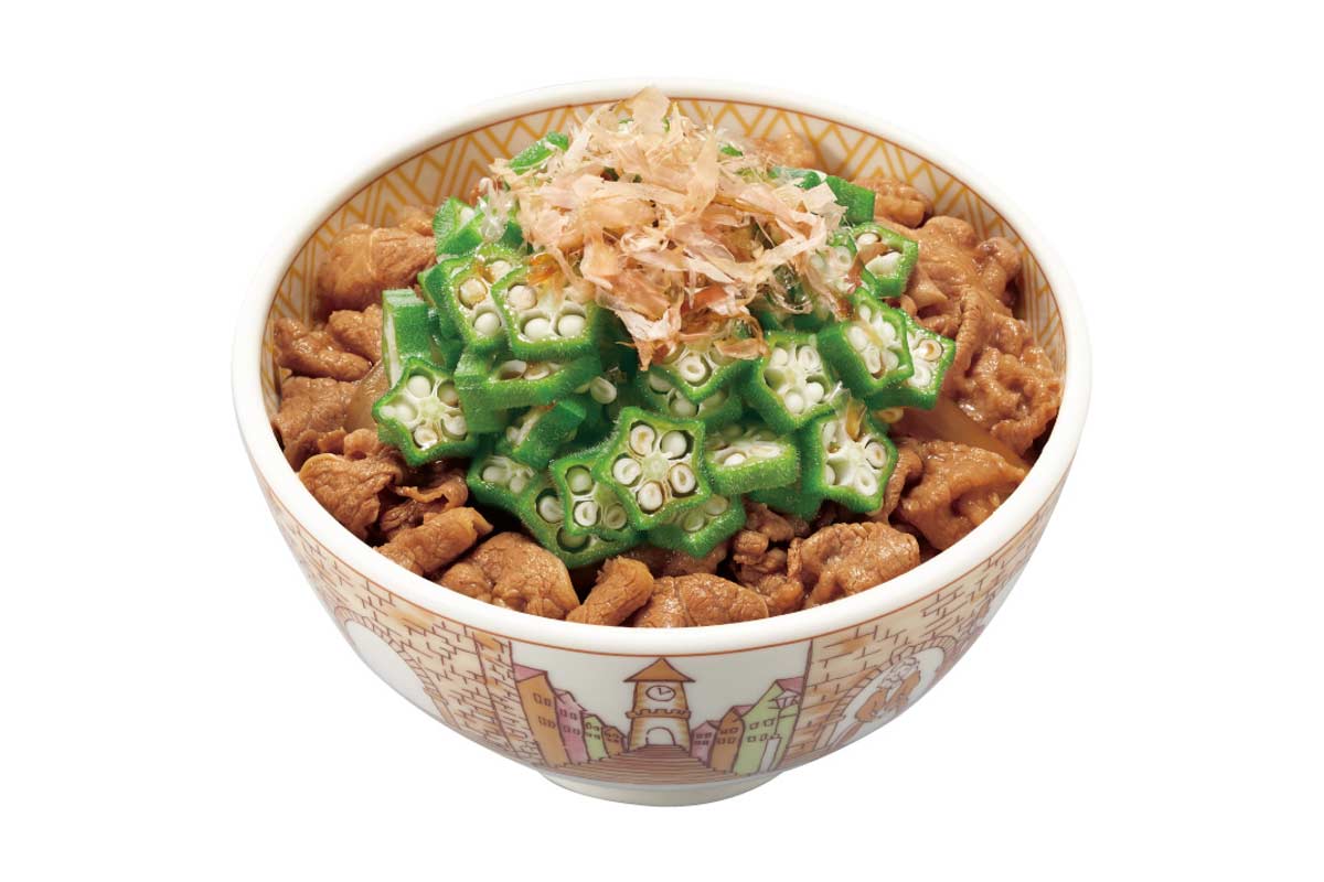 すき家 かつぶしオクラ牛丼