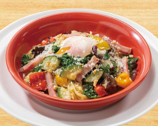 ベーコンとケールのぺぺたま