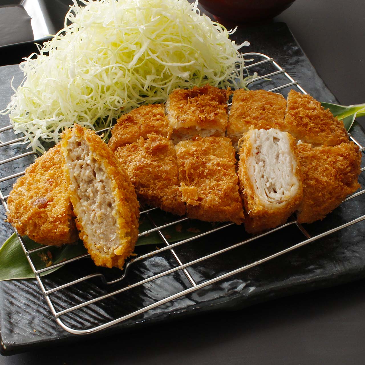 恵比寿キムカツ 厳選 国産三元豚キムカツ＆メンチカツ膳(ソース2)≪9229≫