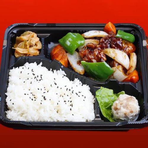 梅蘭 黒酢すぶた弁当