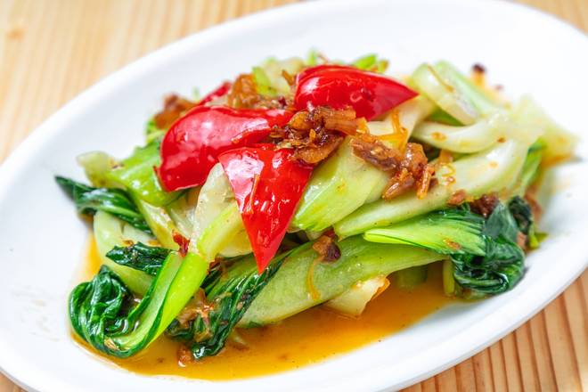香港飲茶 502. 野菜シャキシャキ！特製XO醤炒め