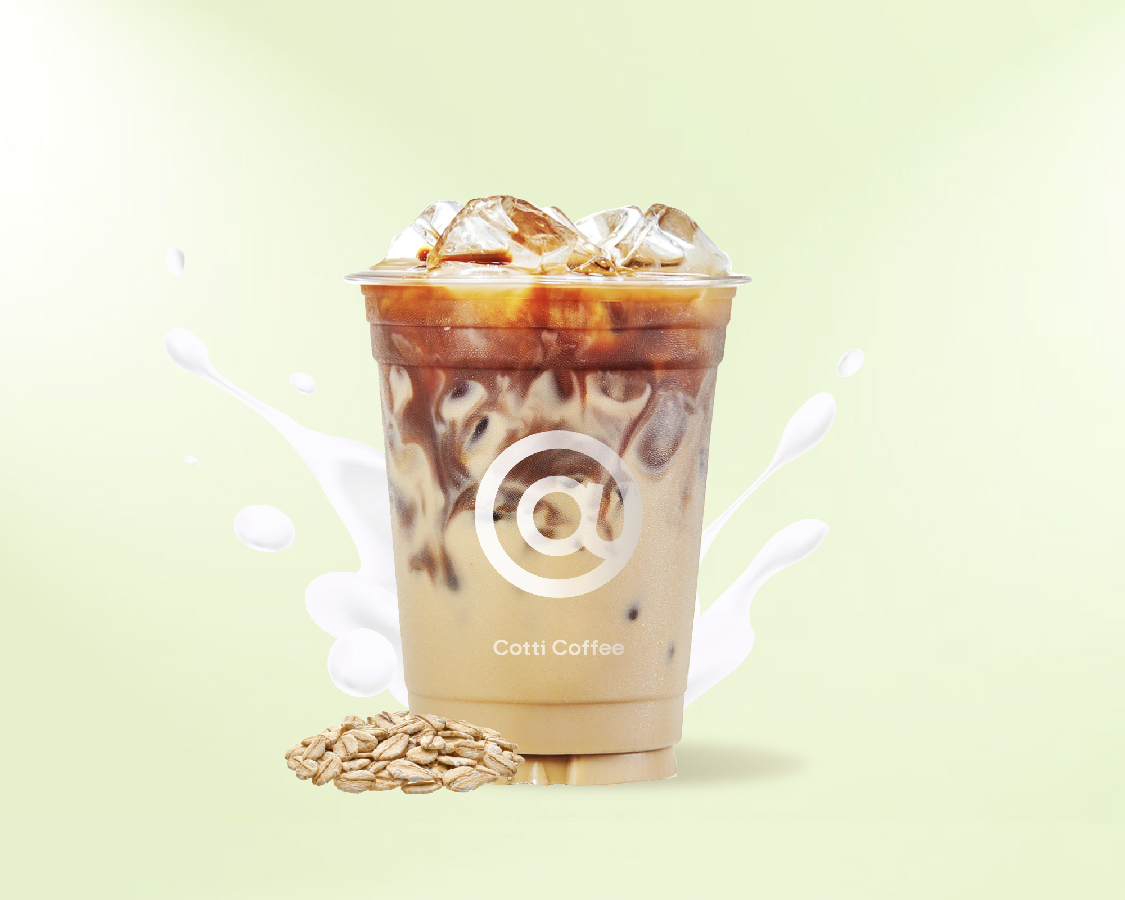 cotti coffee 黒糖セイロンオーツラテ