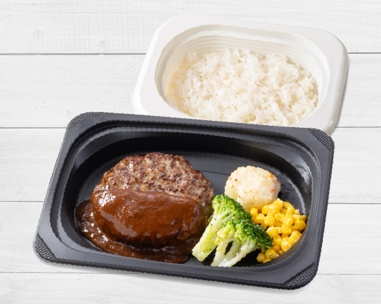 ジョナサン アンガスビーフ100%ステーキハンバーグ デミグラスソース弁当