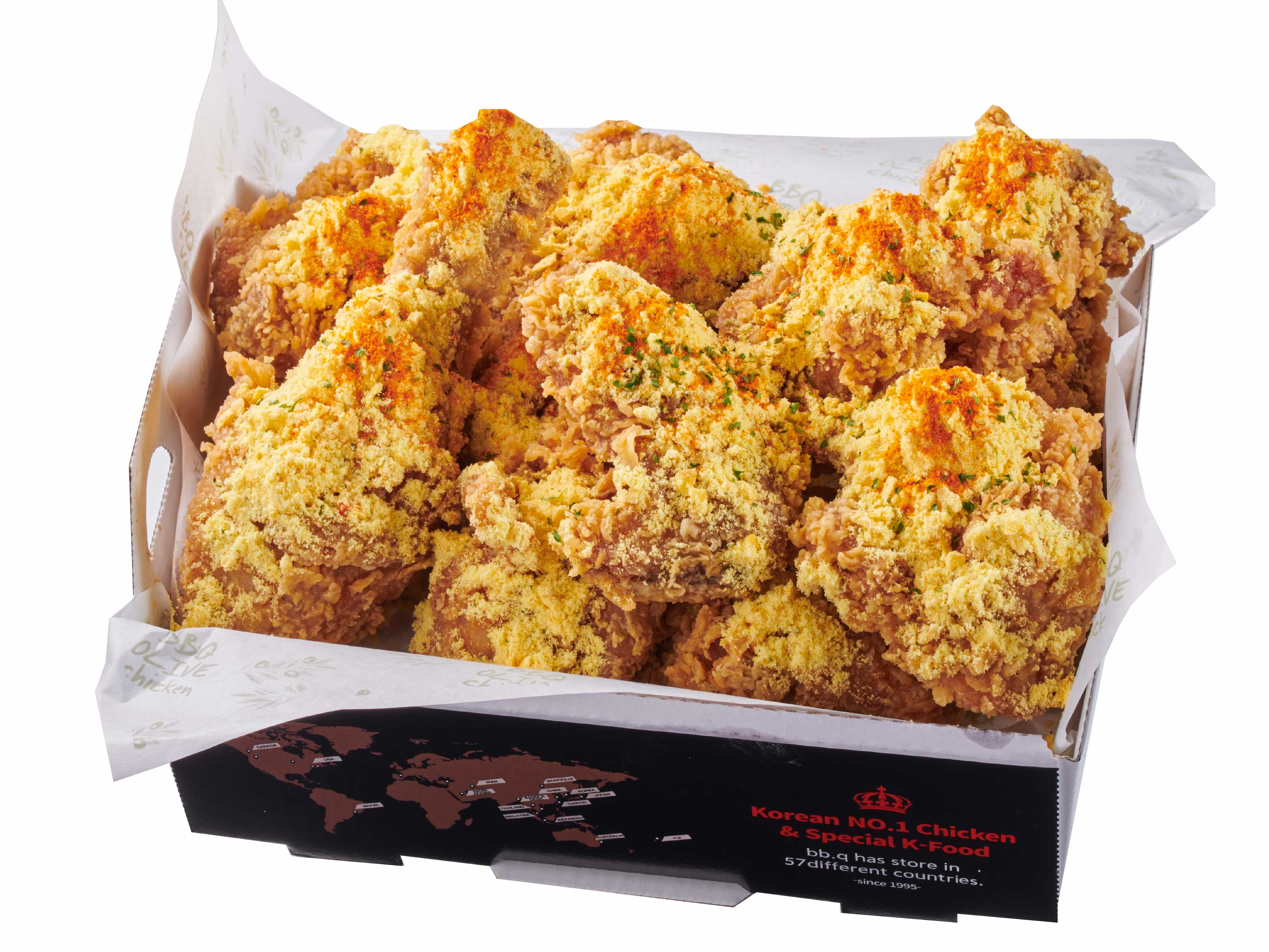 bb.qオリーブチキンカフェ 骨つきクランチバターチキン【ピクルス付】