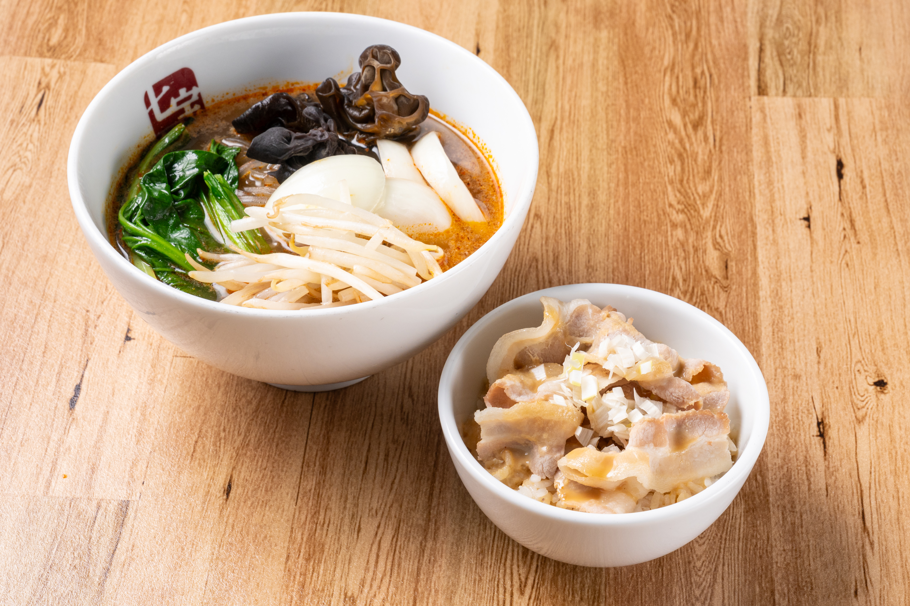 七宝麻辣湯 スープ春雨ベジタブル+豚しゃぶご飯