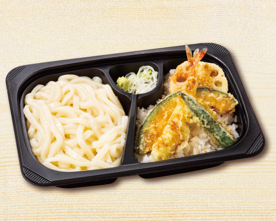 夢庵 お好み夢庵弁当(冷しうどん＆小天丼)